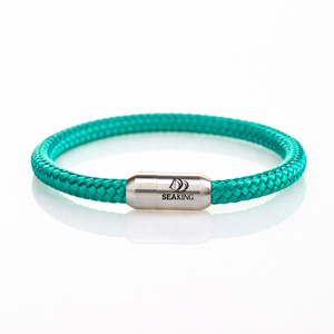 handgefertigt Armband SeaKing Minze grün
