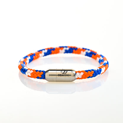 handgefertigt Armband SeaKing Nemo orange blau
