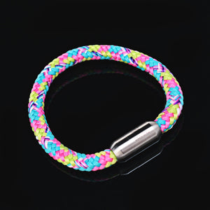 Buntes Segeltau Armband Bubblegum – handmade in Deutschland