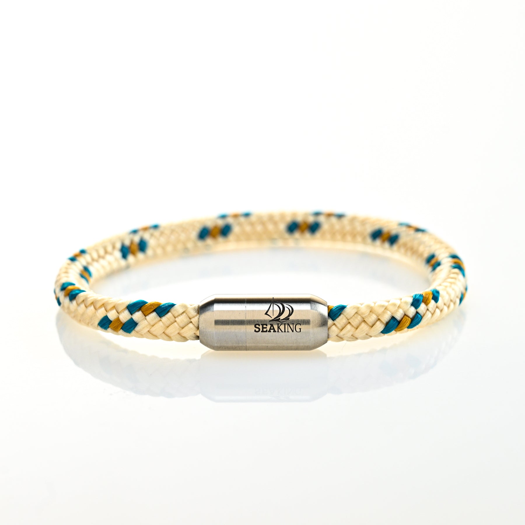 handgefertigt Armband SeaKing Safari mit Naturtönen
