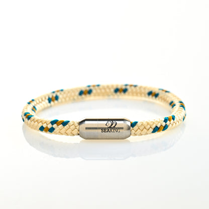 handgefertigt Armband SeaKing Safari mit Naturtönen
