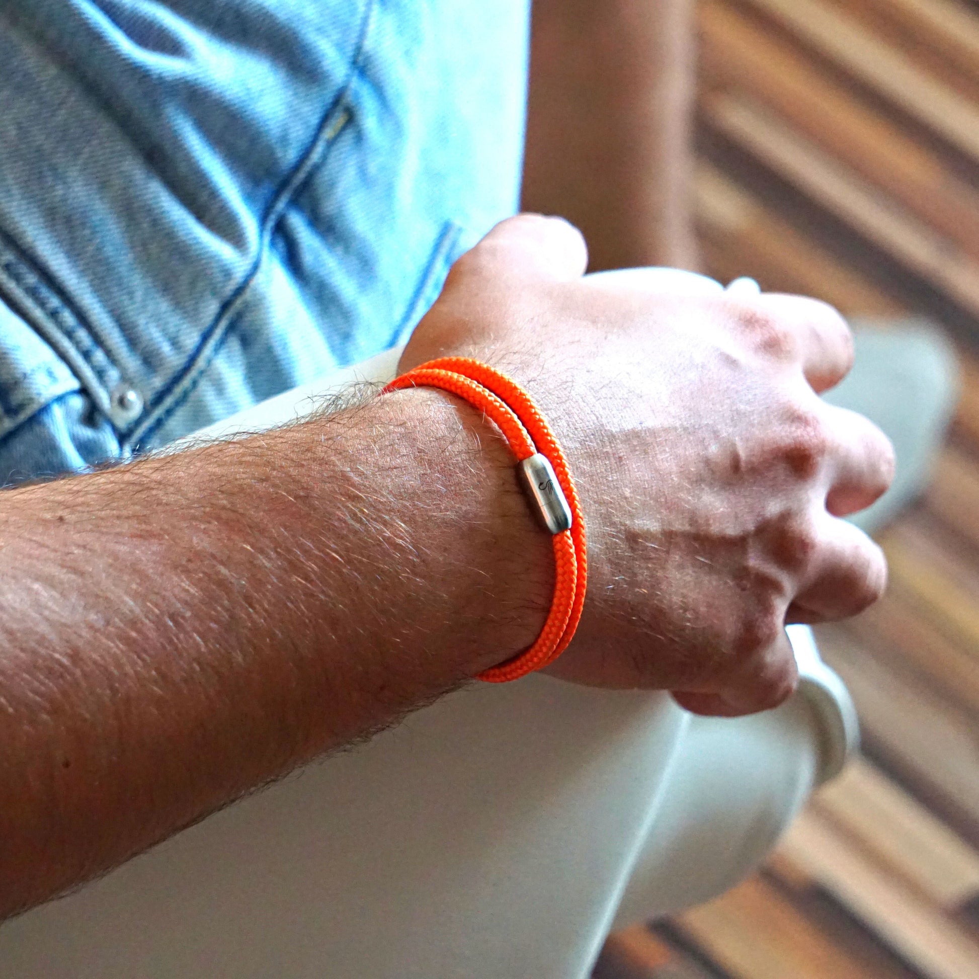 armband seaking traunsee crystal orange segeltau magnetverschluss lifestyle
